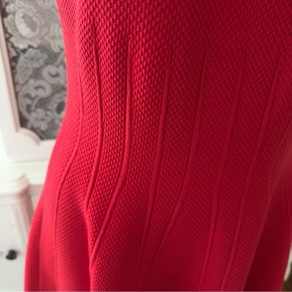 NWT MILLY Textured Godet Dress - Picture 5 of 11